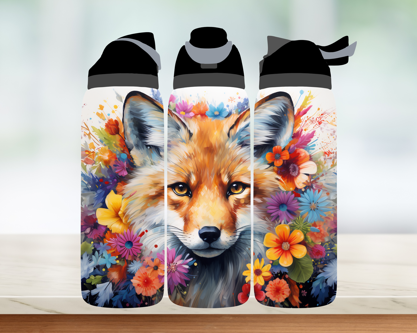 Bouteille style Owala - renard