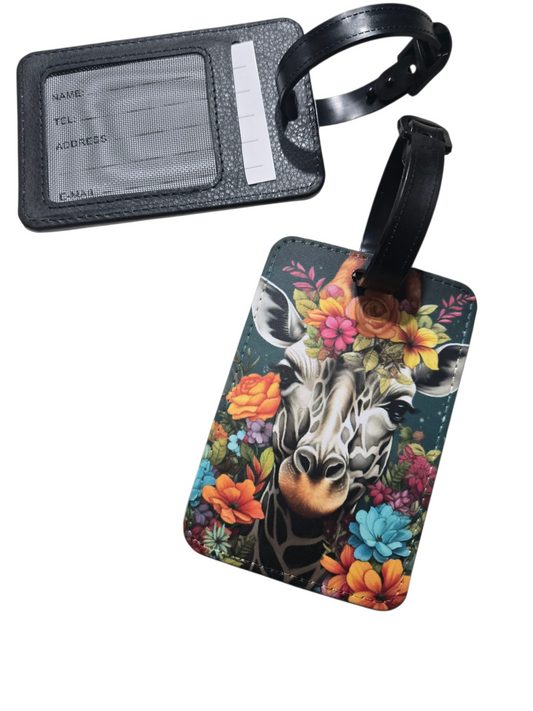 Étiquette pour bagage - Girafe