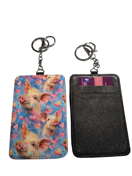 Porte-carte sublimé - Cochon