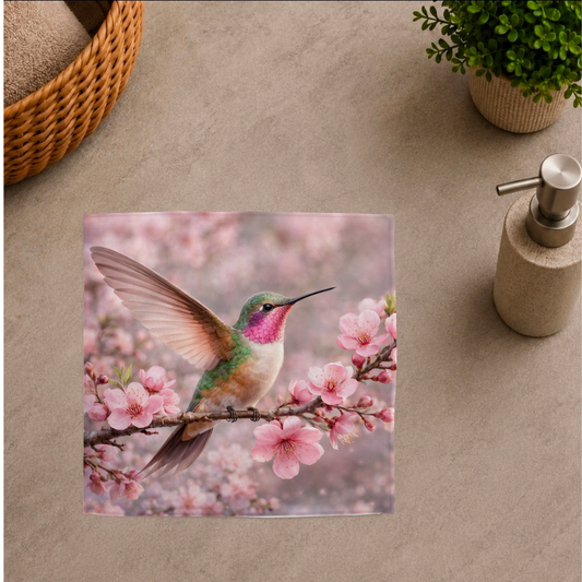 Débarbouillette ultra douce - Colibri Rose