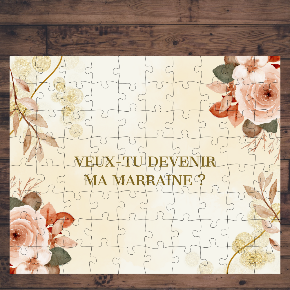 🧩 Casse-tête sublimé - Marraine