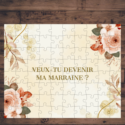 🧩 Casse-tête sublimé - Marraine