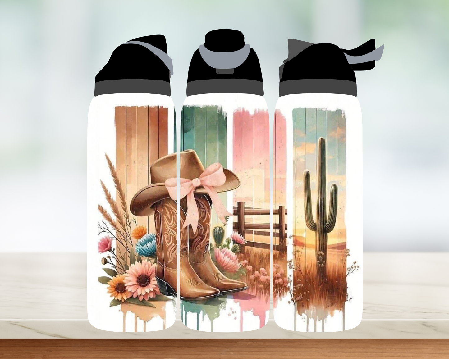 Bouteille style Owala 32 oz - Western