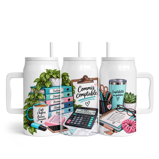 Tasse isotherme 50 oz - Commis-comptable
