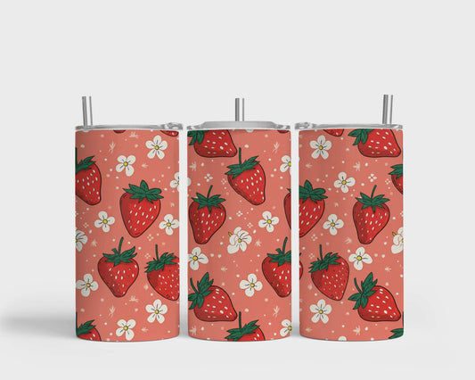 Tumbler isotherme 12 oz - Fraise