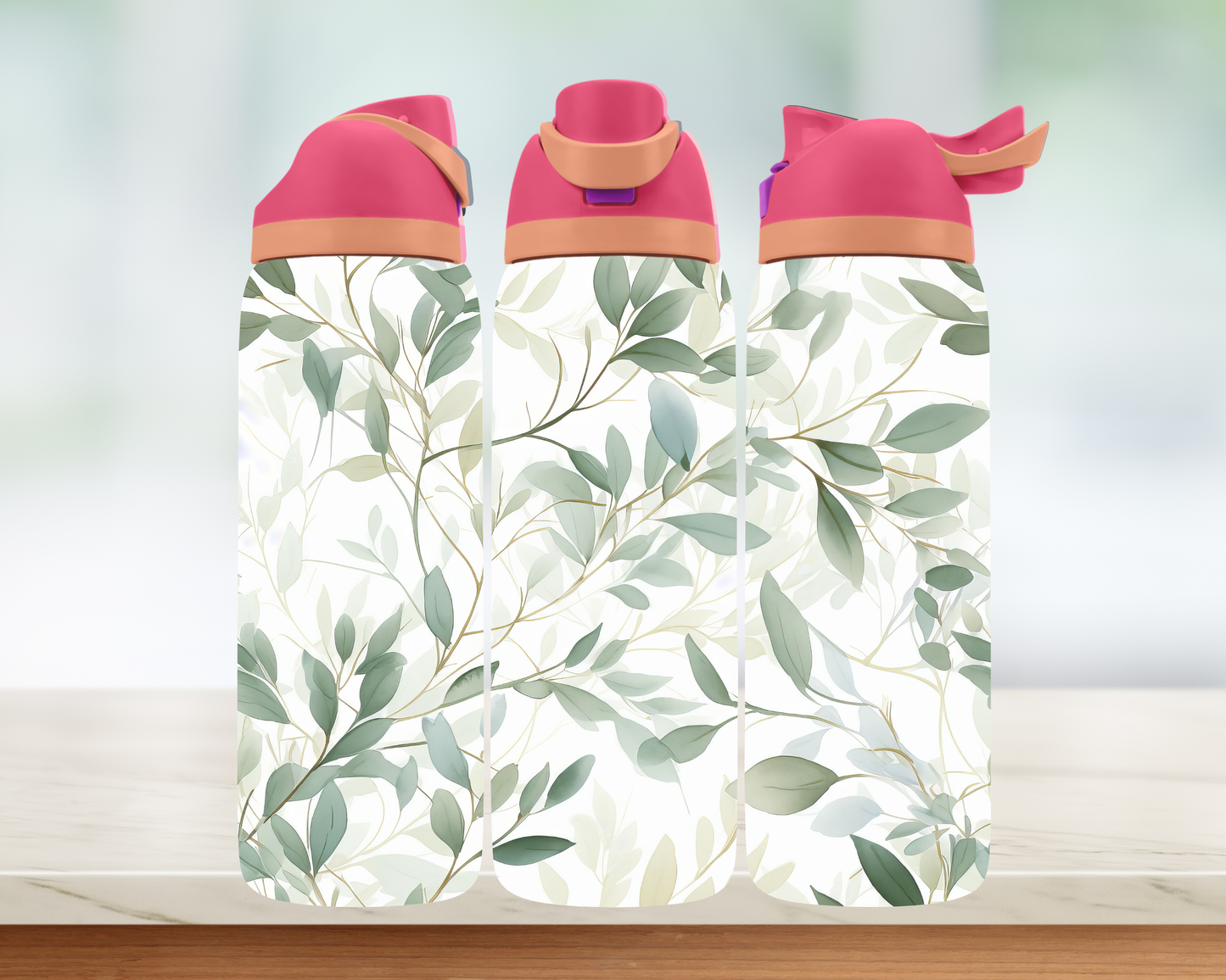 Bouteille style Owala - Eucalyptus
