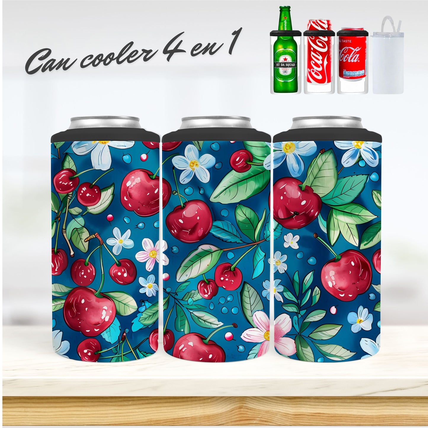 CAN COOLER 4 en 1 - Cerises