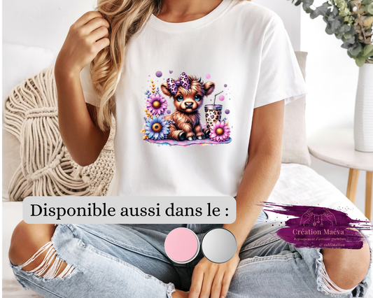 Chandail sublimé - vaches mignonnes