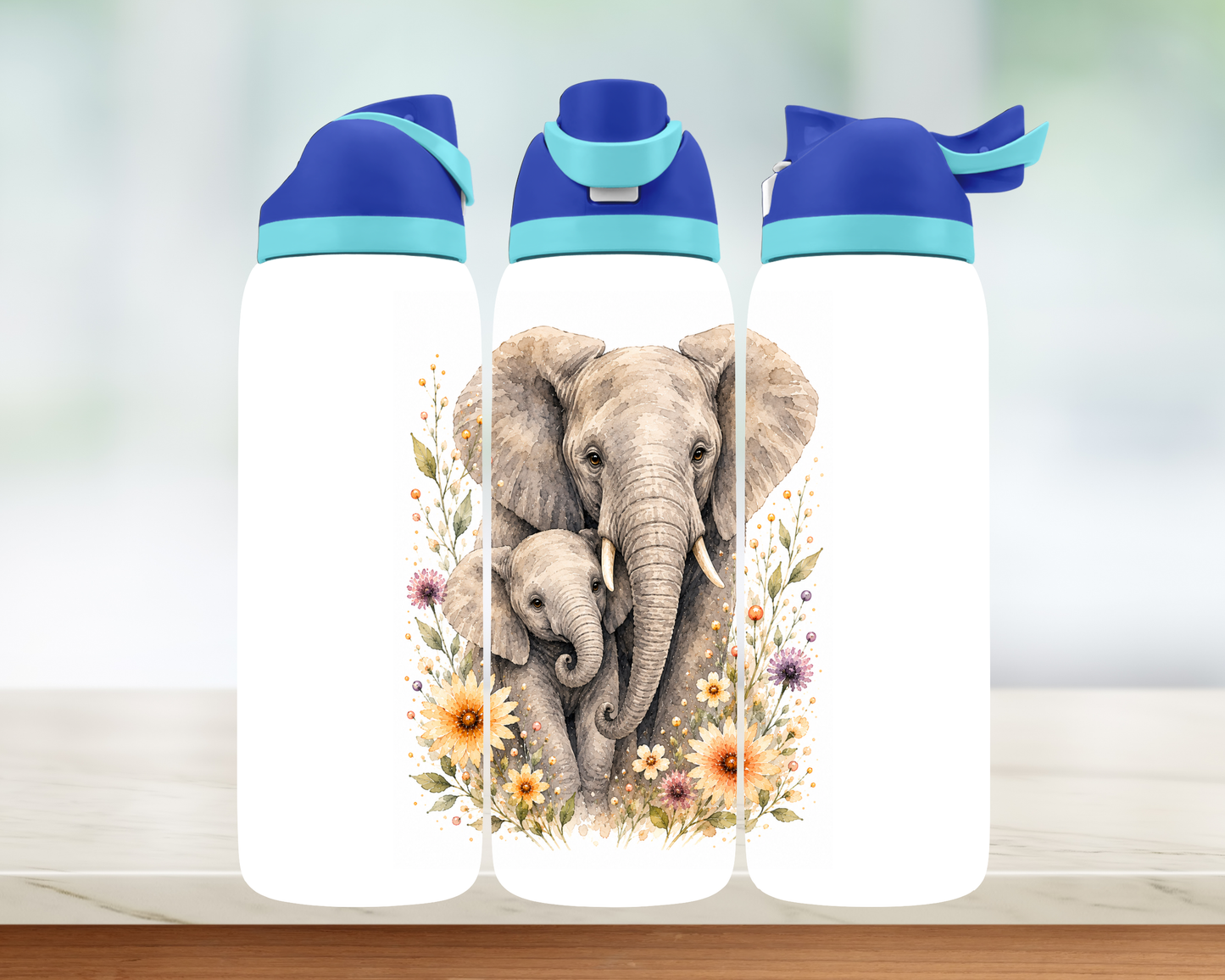 Bouteille style Owala - Éléphant