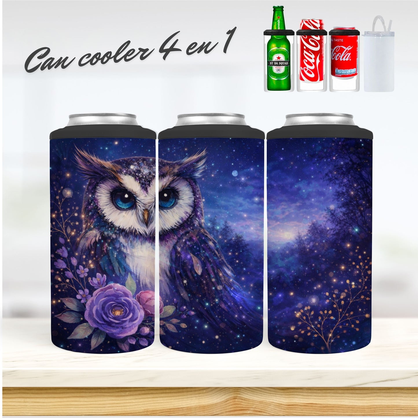 CAN COOLER 4 en 1 - Hibou