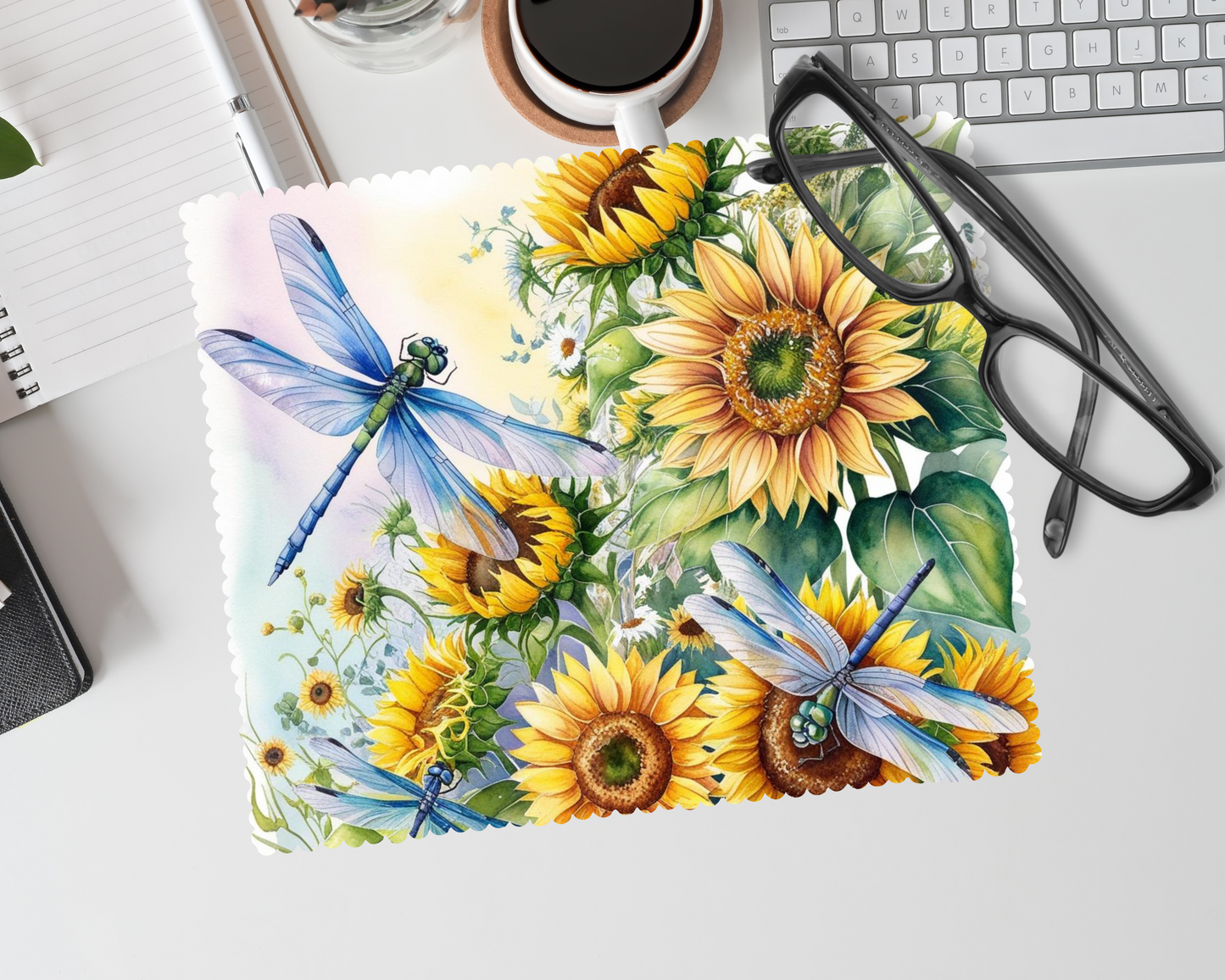 Linge lunette -  fleur