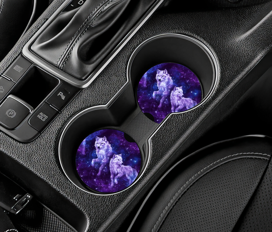 Sous-verre auto - Loup