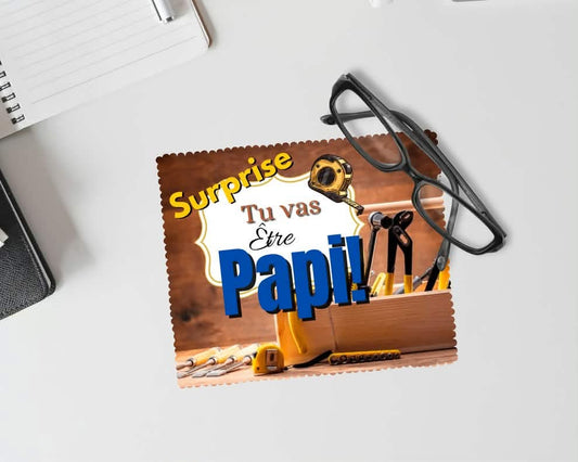 Linge à lunette - Surprise tu vas être papi!