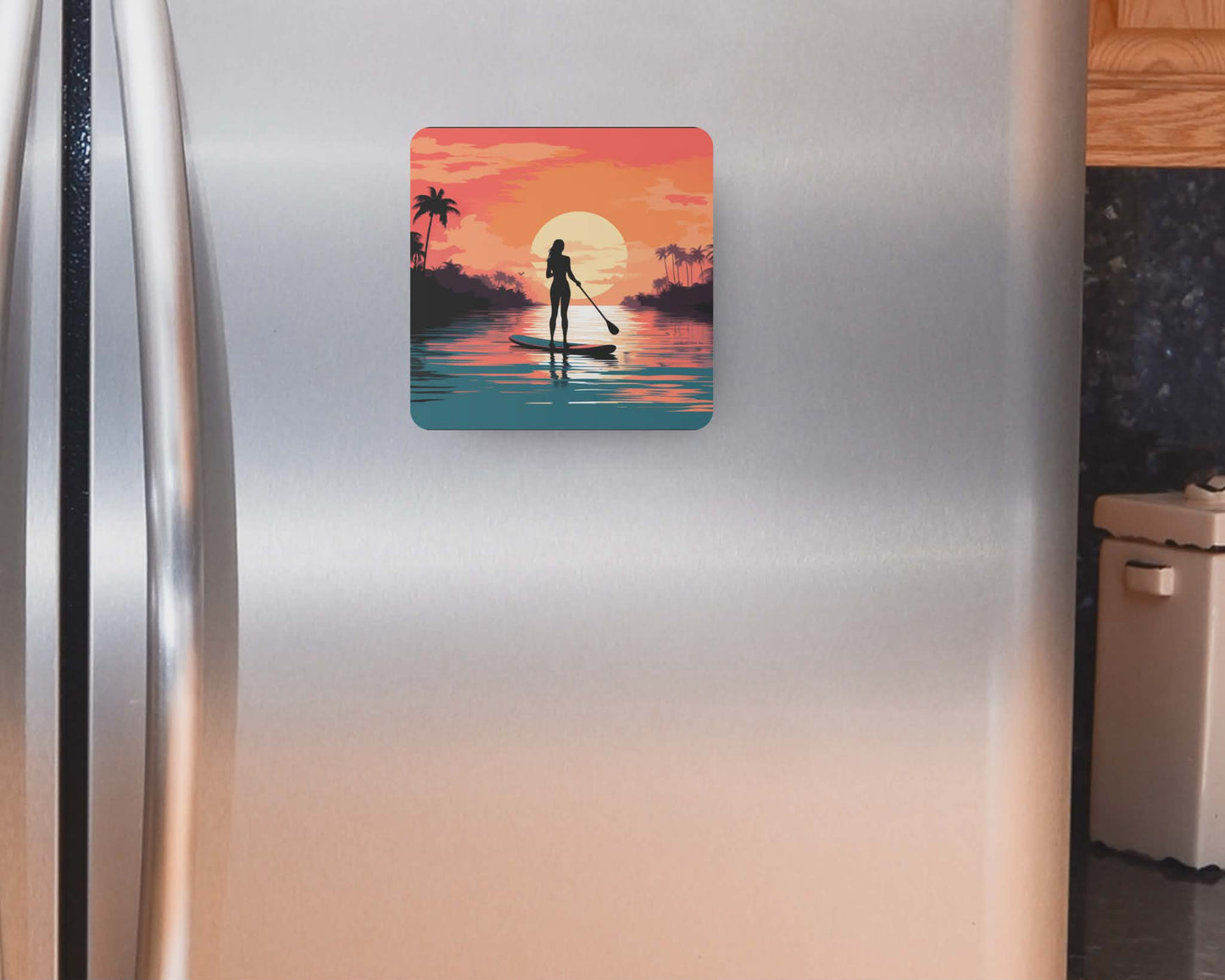 Aimant 3 po x 3 po - Paddle board