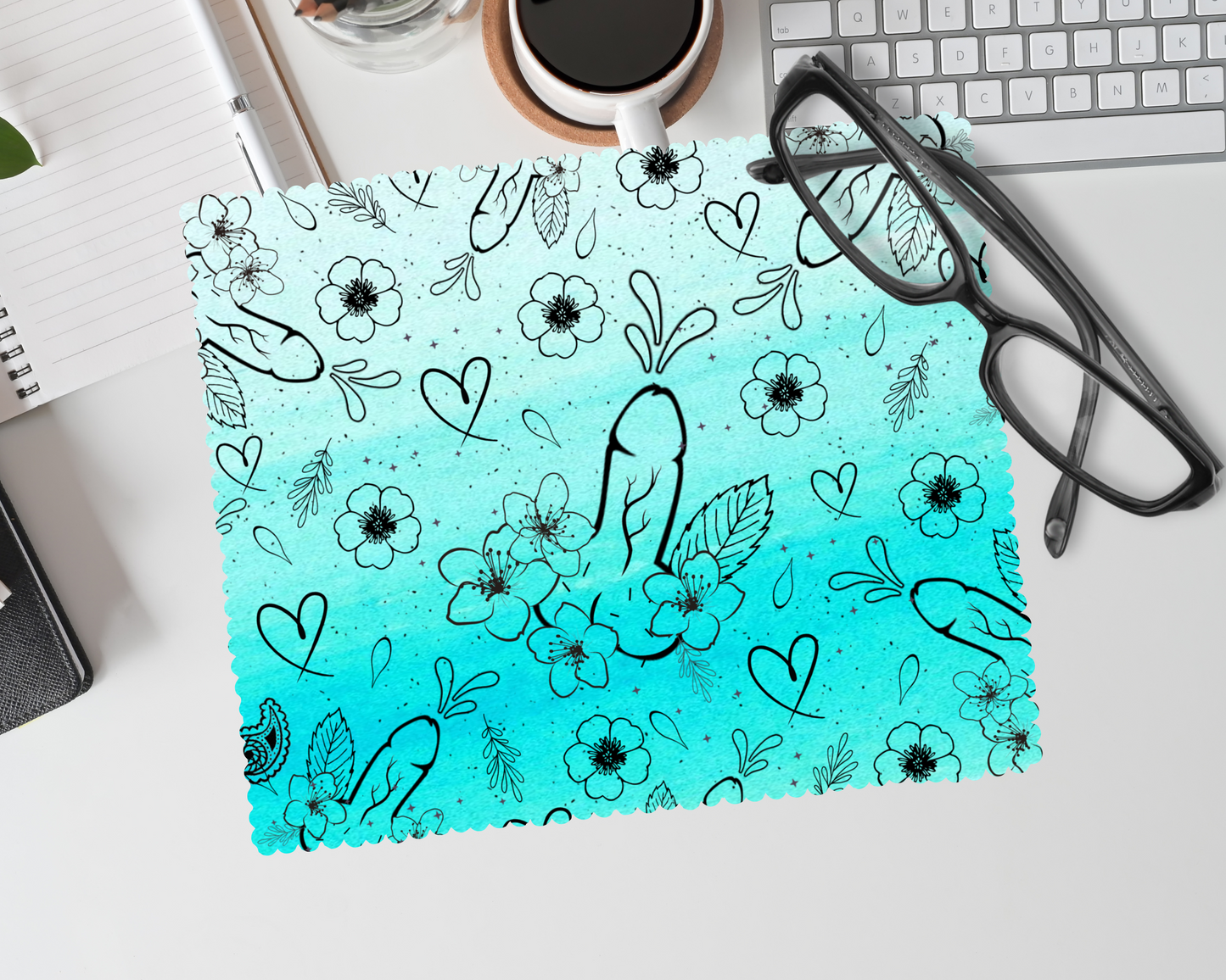 Linge lunette -  fleur