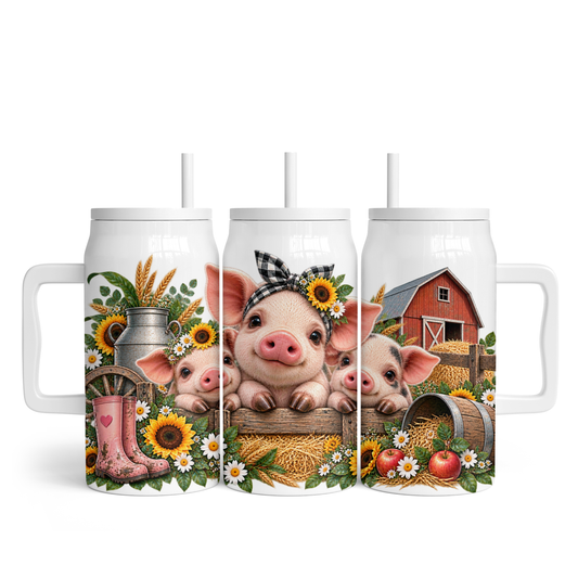 Tasse isotherme 50 oz - Cochons Mignons
