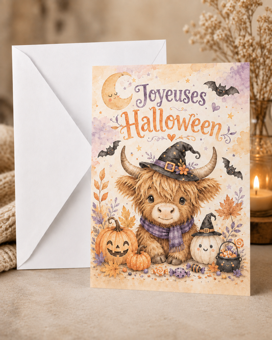 Carton avec enveloppe - Halloween
