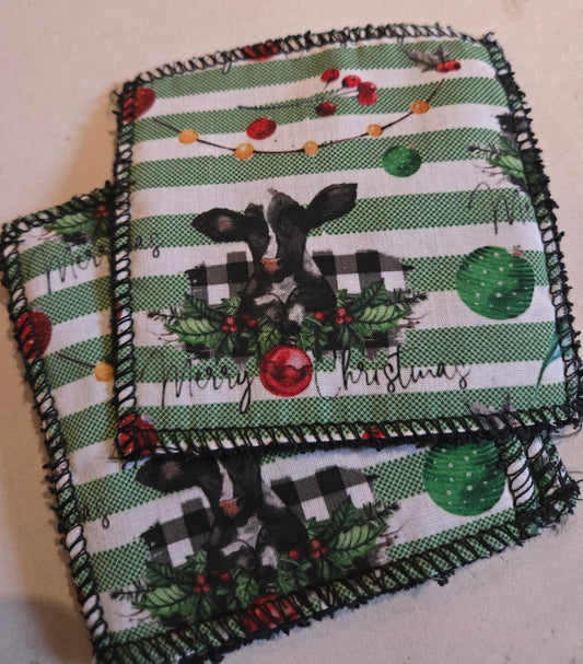 Lingette démaquillante - Vache Noël