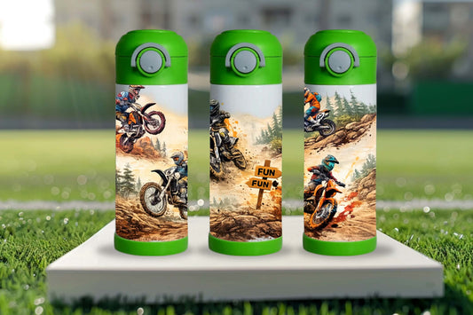 Bouteille enfant 12 oz - Motocross