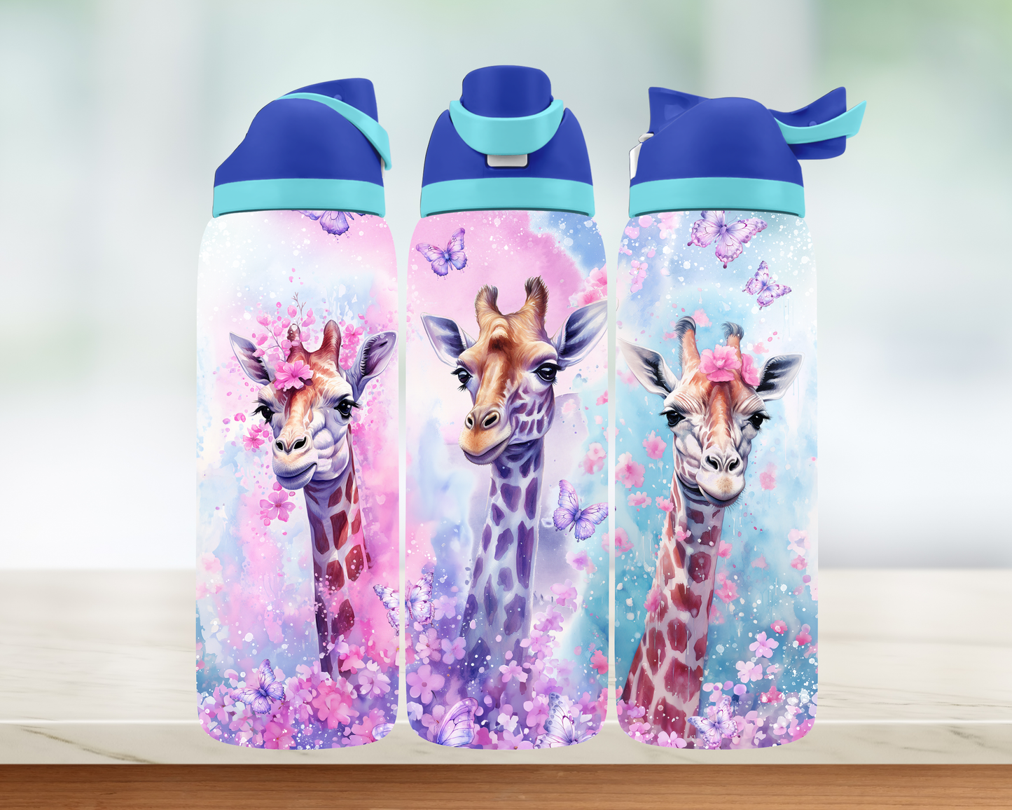 Bouteille style Owala - Girafe