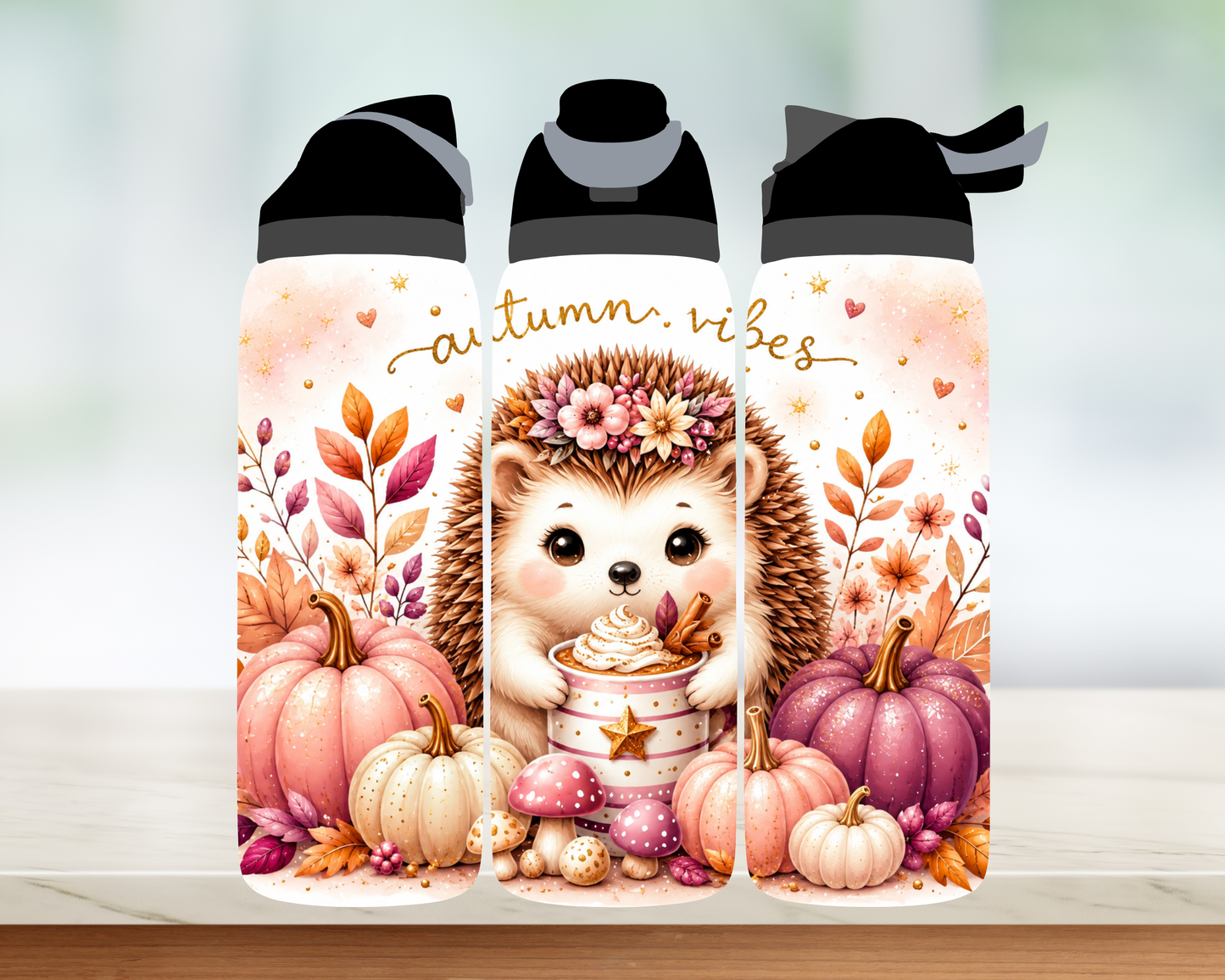 Bouteille Style Owala - Collection d'automne - 24 oz
