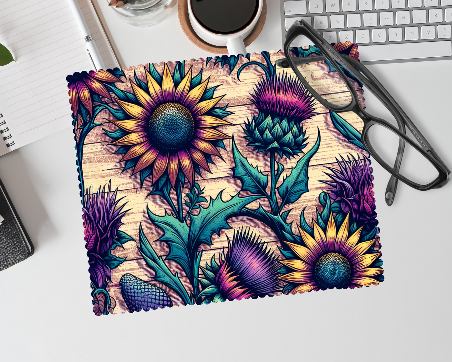 Linge lunette -  fleur