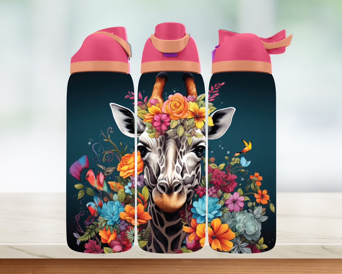 Bouteille style Owala - Girafe