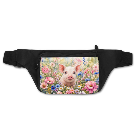 Sac banane - Cochon fleur