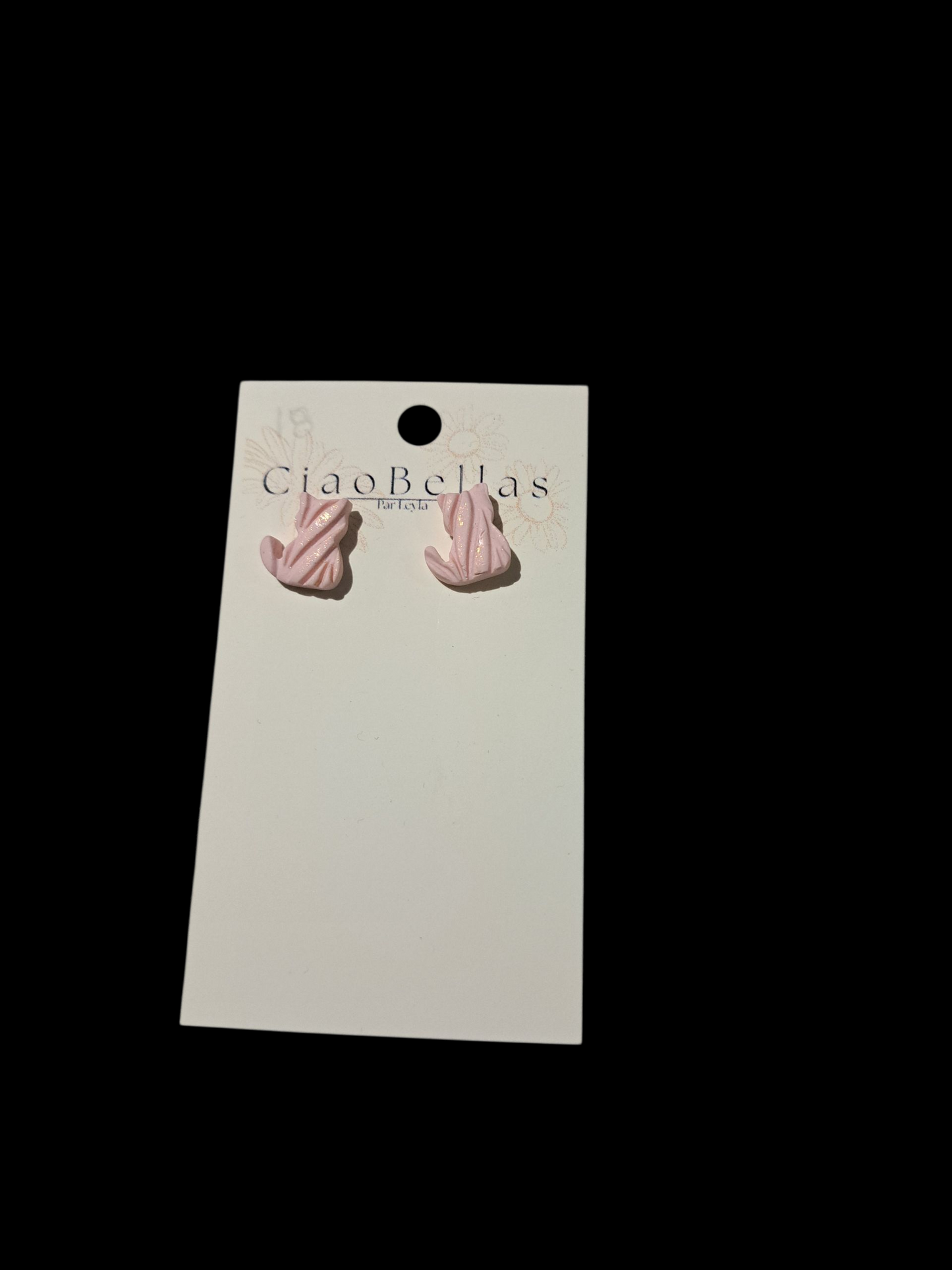 Boucle d'oreille chat