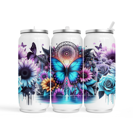 🥤 Can Cola 17 oz - Papillon bleu