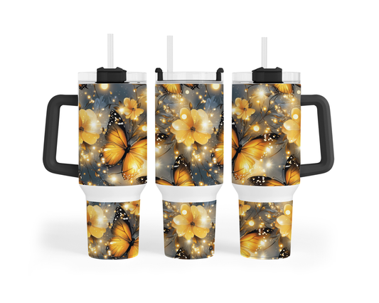 40 oz - Papillon jaune
