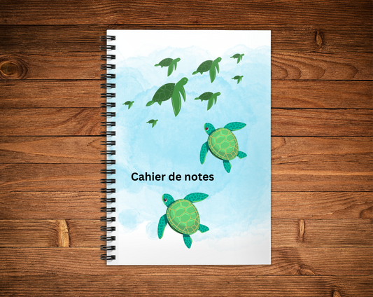 Cahier de notes - Tortue