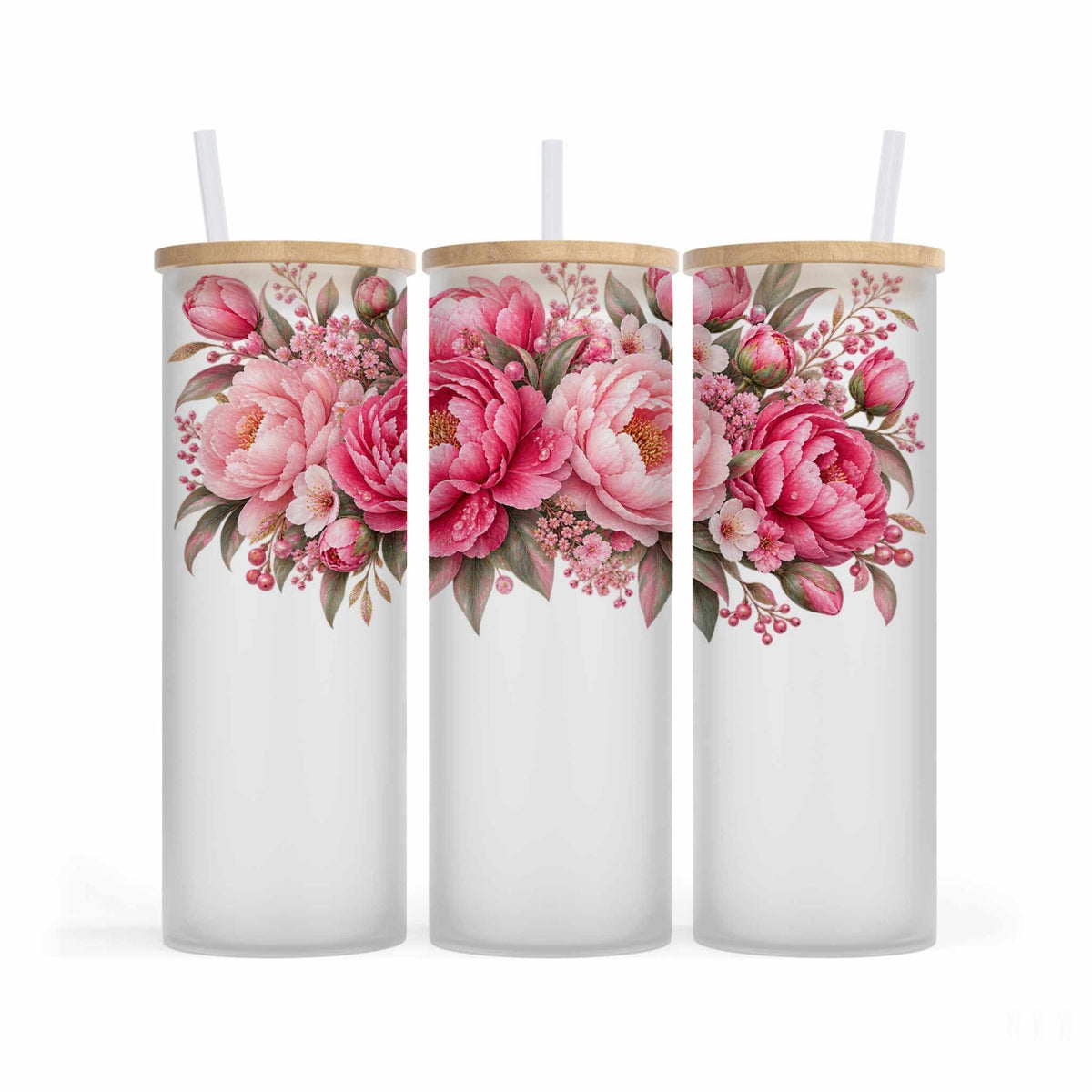 Verre givré 25 oz - Pivoine