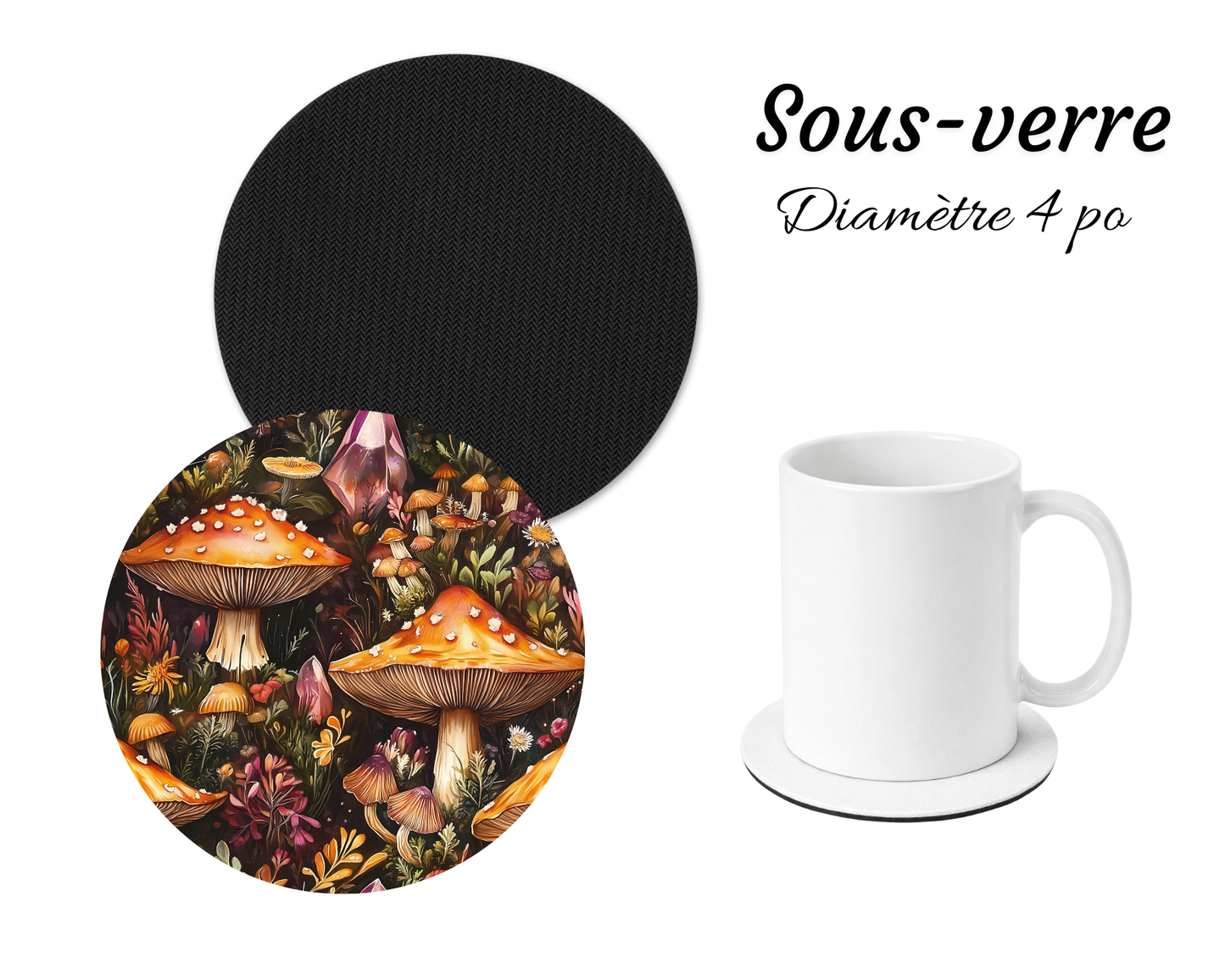 Sous-verre - Champignon