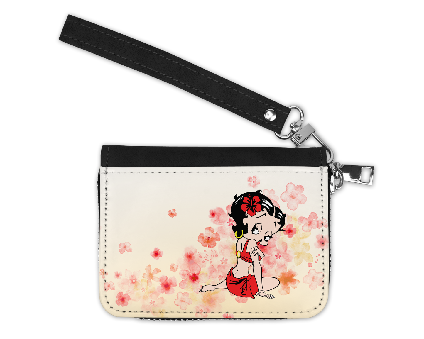 Petit Porte-Monnaie - Fille et fleurs
