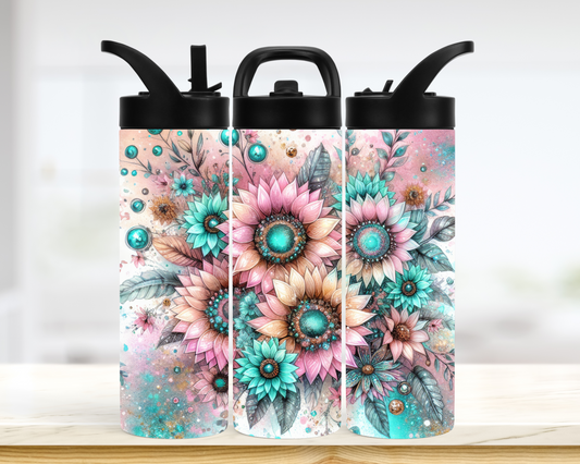 Tumbler - Fleurs pastel