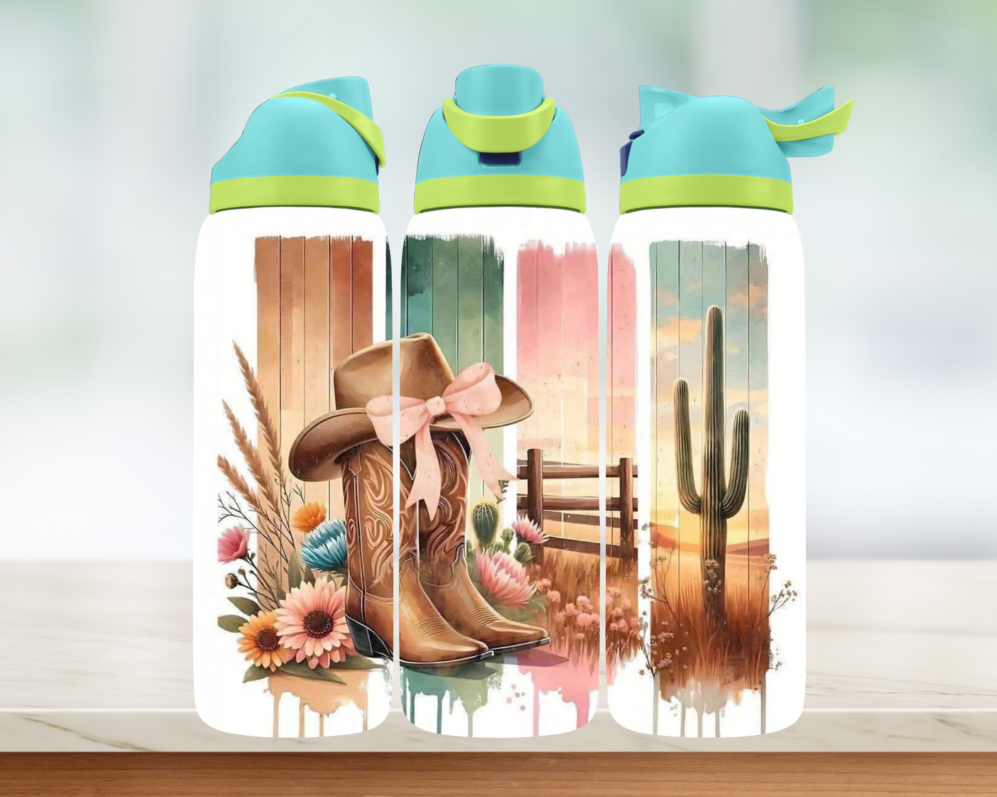Bouteille style Owala 32 oz - Western