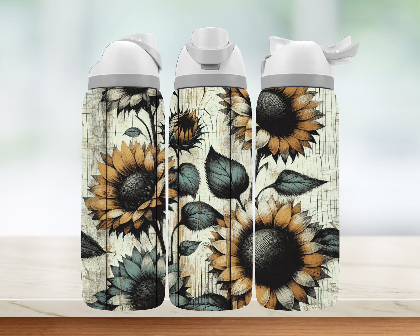 Bouteille style Owala - Tournesol