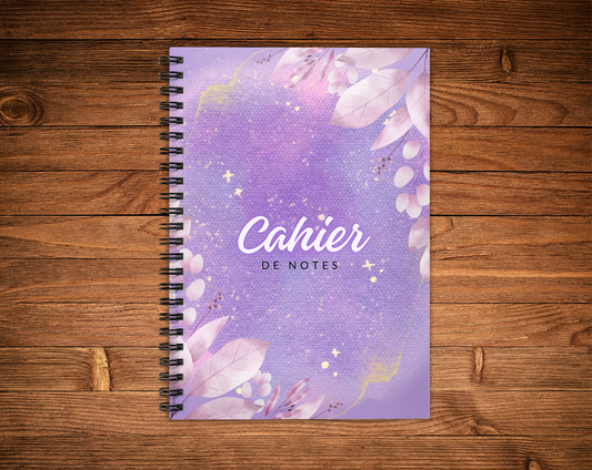 Cahier de notes - Mauve Pastel