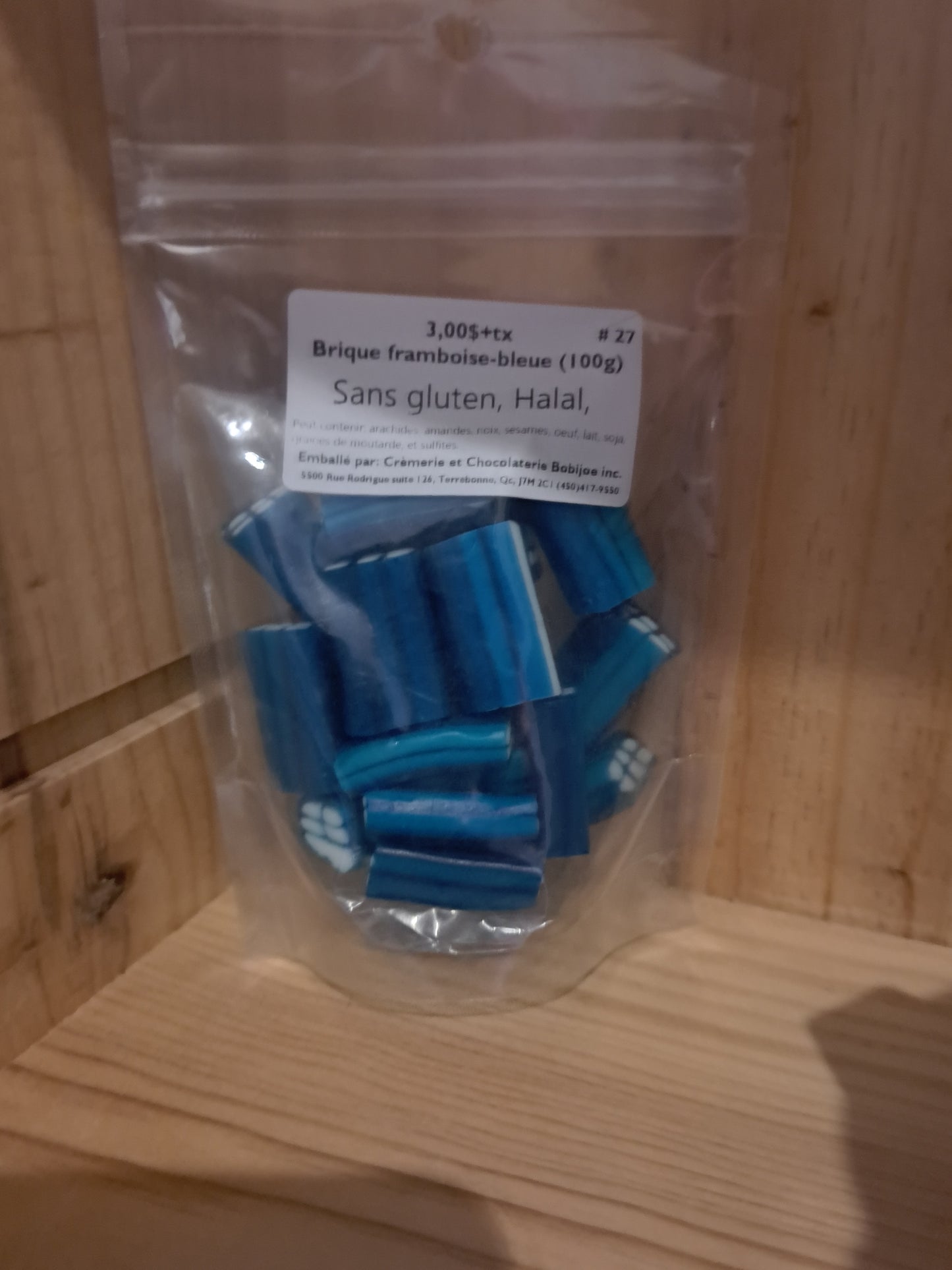 Brique framboise bleue