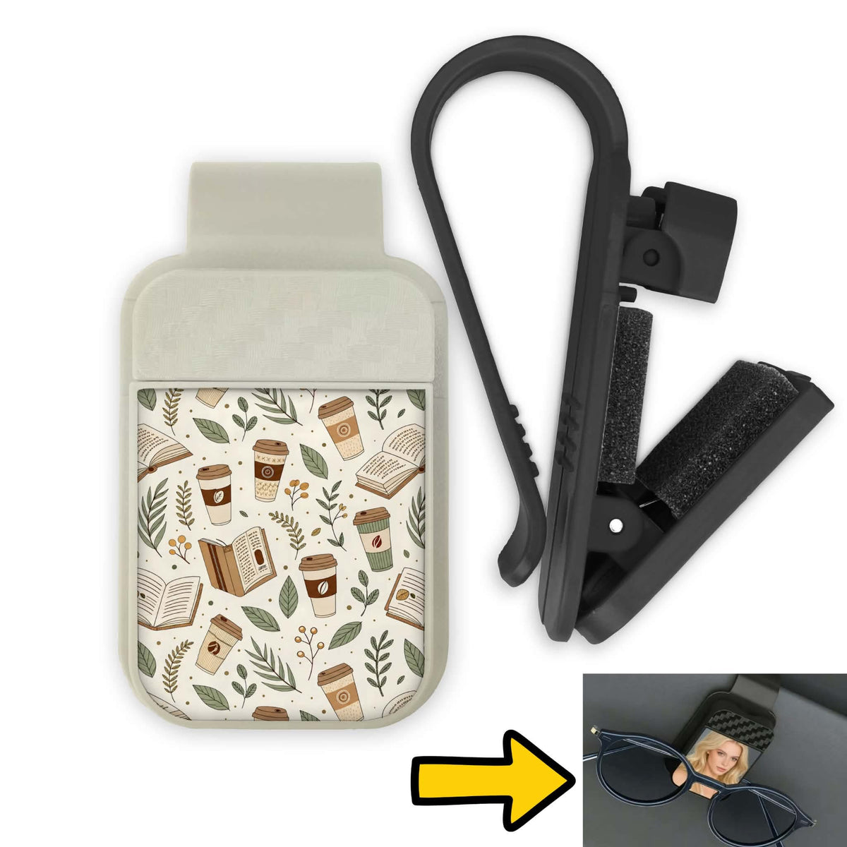 Porte-lunette pour voiture - Café lecture