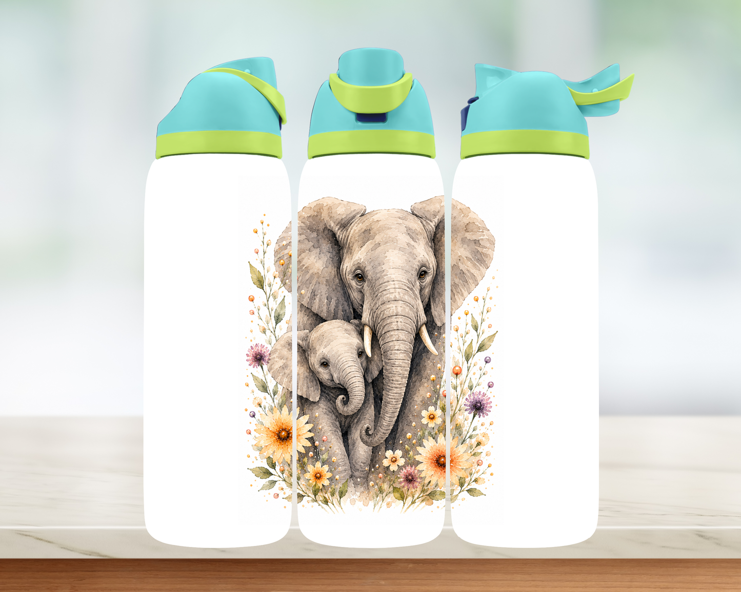 Bouteille style Owala - Éléphant