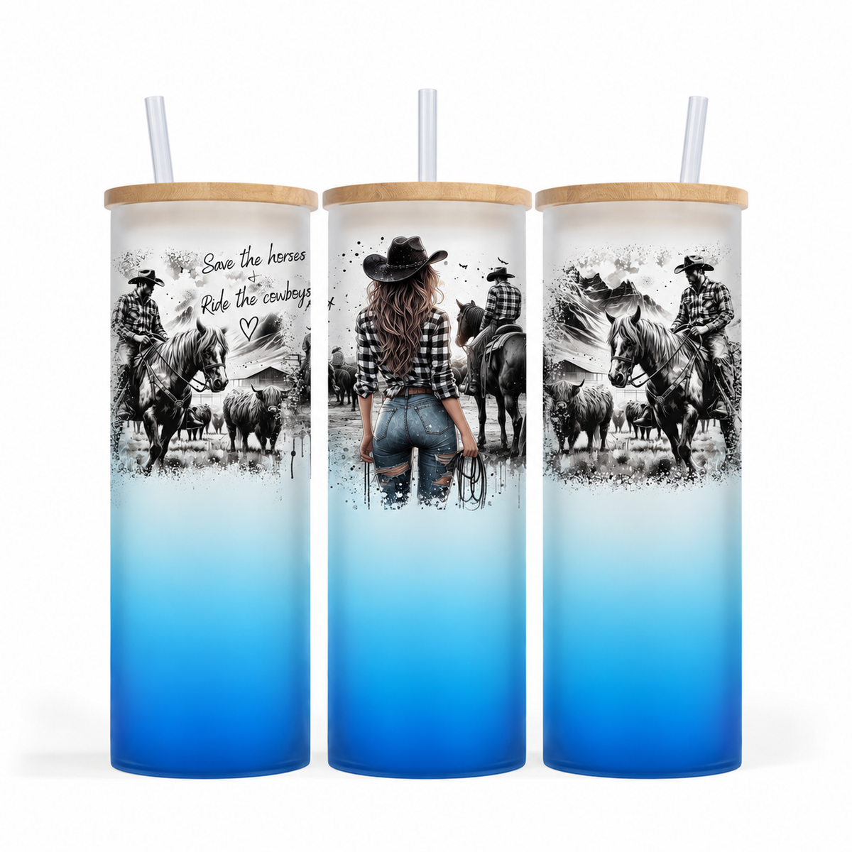 Verre givré 25 oz - Save a horse