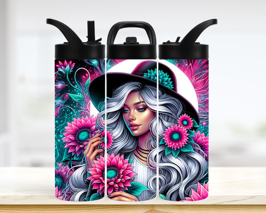 Tumbler - Fleur rose