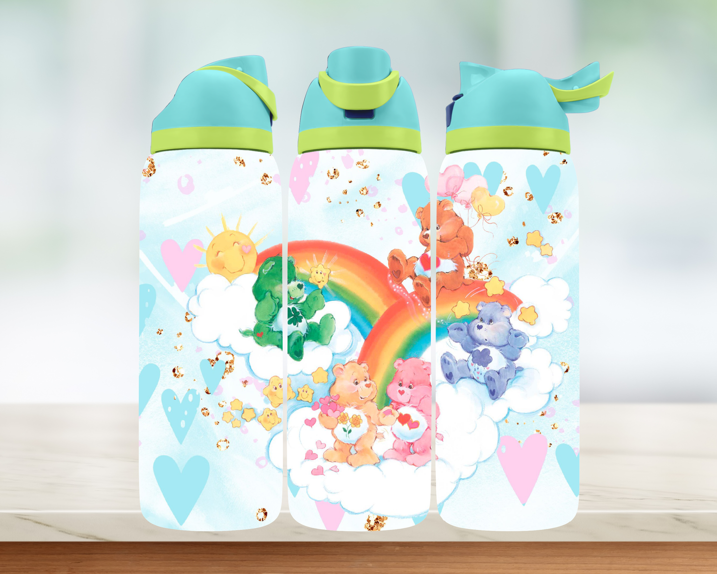 Bouteille style Owala - Ourson coloré