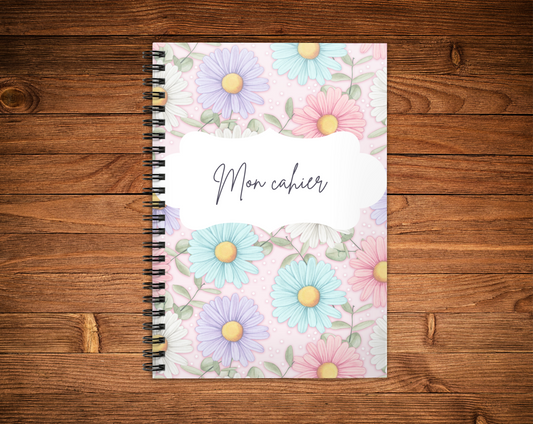 Cahier de notes - Fleur Pastel