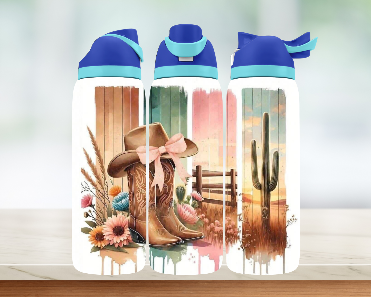 Bouteille style Owala 32 oz - Western