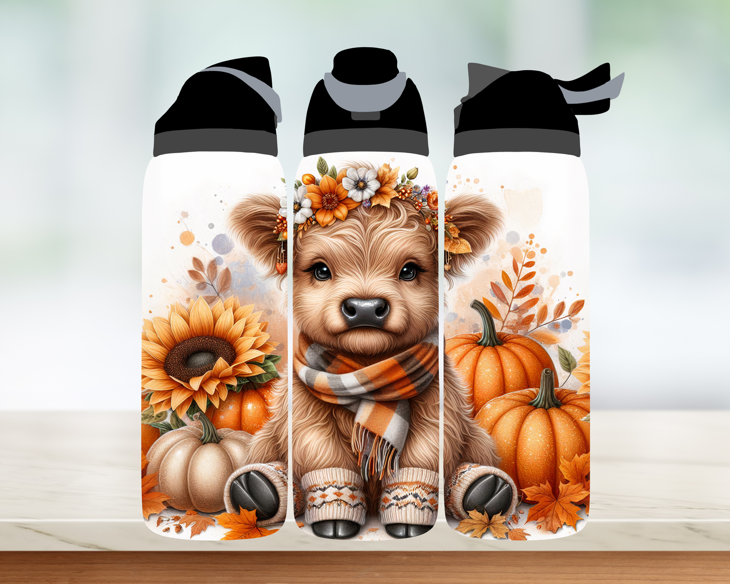 Bouteille Style Owala - Collection d'automne - 24 oz