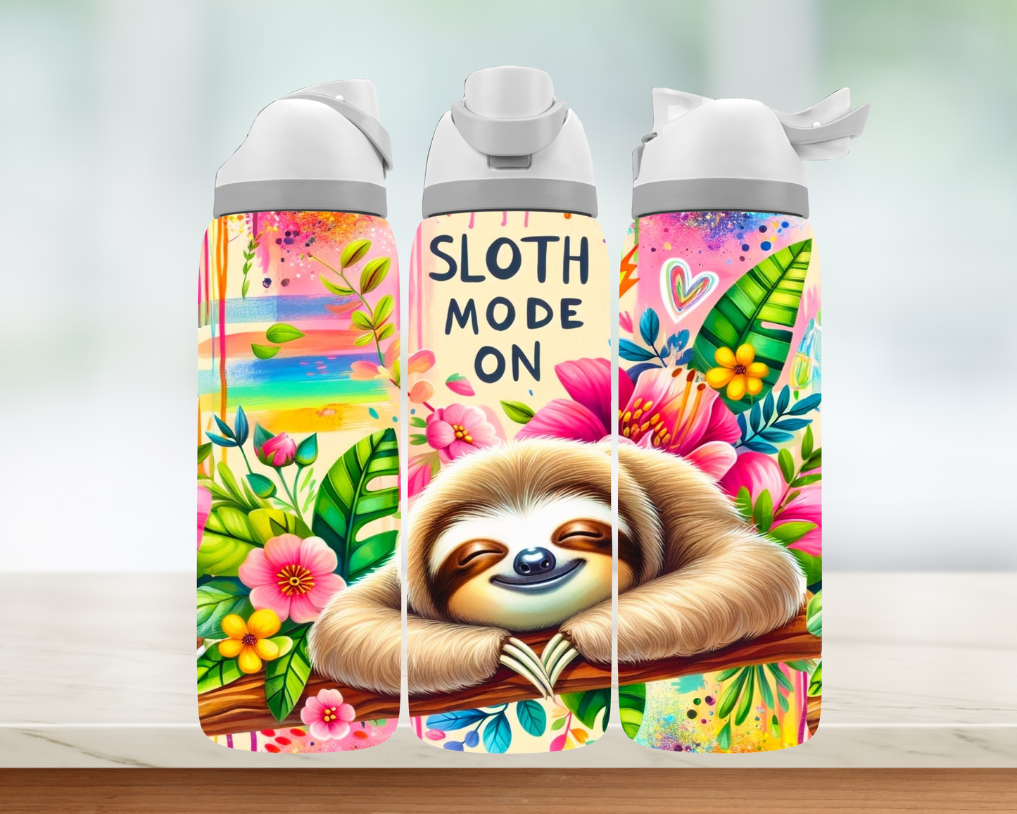 Bouteille style Owala - Sloth Mode On