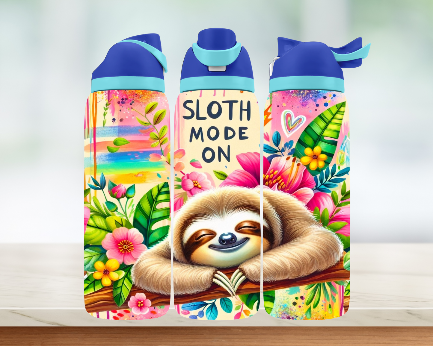 Bouteille style Owala - Sloth Mode On